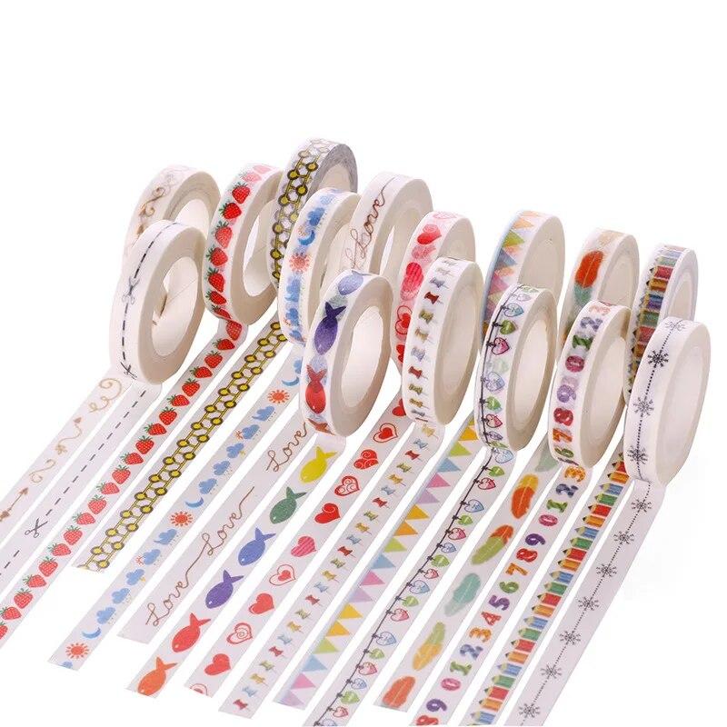 1 PCS Kawaii Cute Decorative Washi Tape DIY Handicraft Accessories Deafting Adhesive Tape Photo