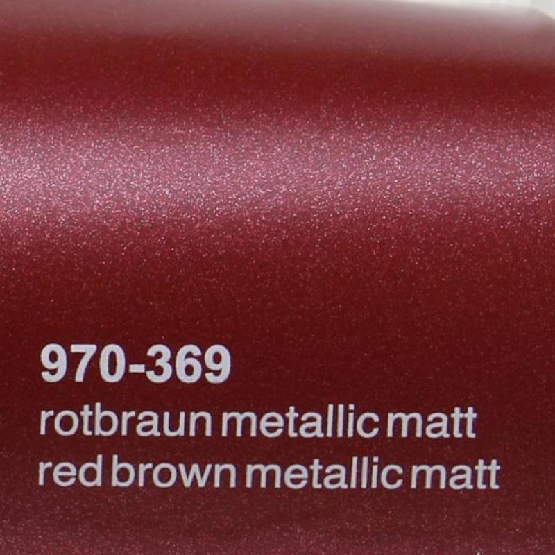 Nieuw : Oracal 970 369 Wrap Folie Mat Rood Bruin Metallic