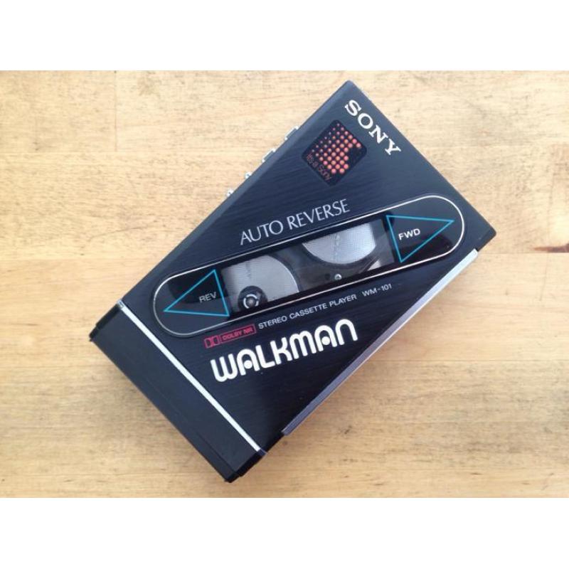 Sony Walkman WM-101, goede conditie, niet werkend, zwart