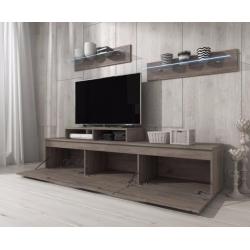 Landelijk tv-meubel Resident met LED in de plankjes 190 cm!