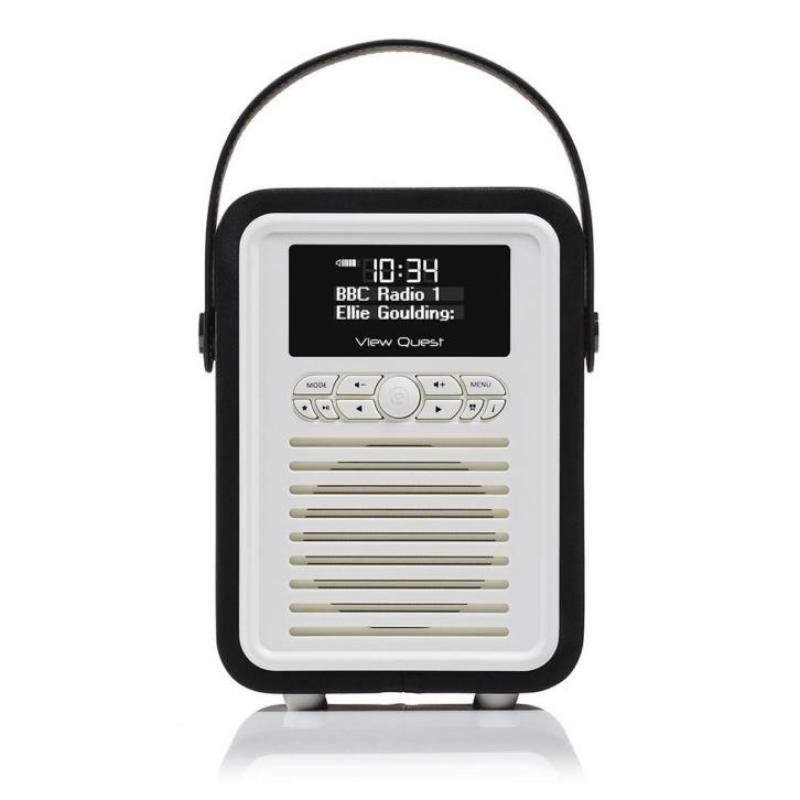 Retro Radio Mini DAB+ Bluetooth Wekker Black