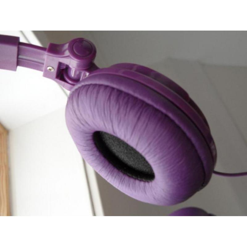 paarse koptelefoon