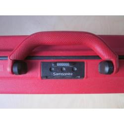 Samsonite, dunne rode koffer