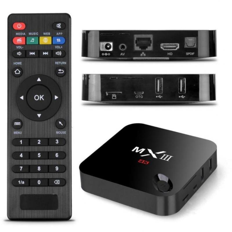 2GB MX3 4K Android TV Box - Smart TV Netflix + alle zenders