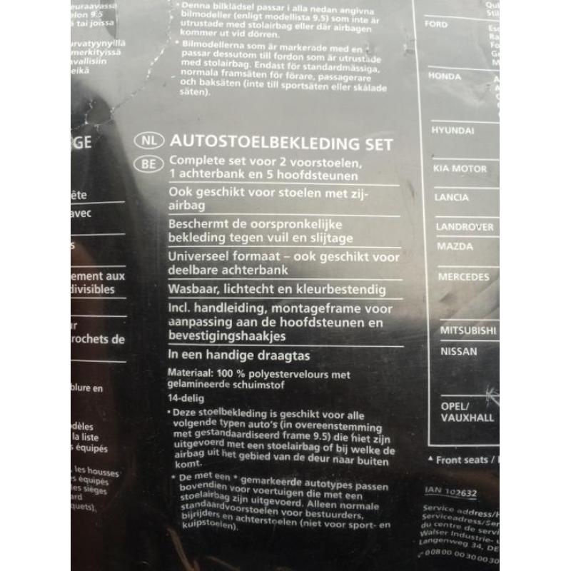 Autostoelbeschermers (ultimate speed car seat cover set)