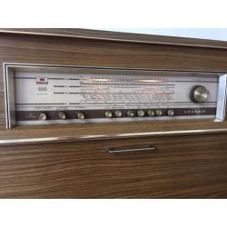 Radio kast meubel vintage platenspeler