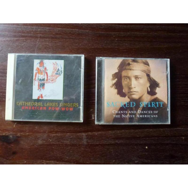 2 cd's met Native Amerikaanse muziek