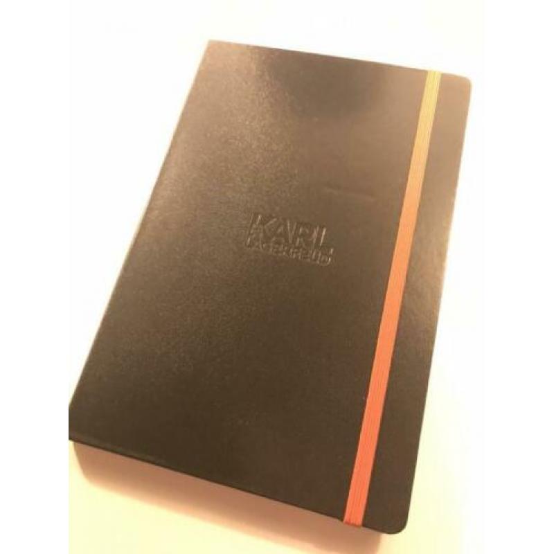 Karl Lagerfeld Notitieboek Journal Zwart met Oranje accent