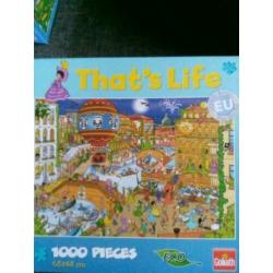 puzzels that's life compleet! 1000 st. 4 stuks