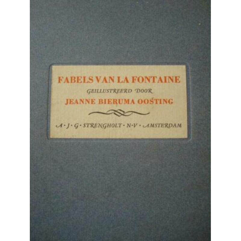 Fabel van la Fontaine (beperkte oplage 1000 stuks ) 506