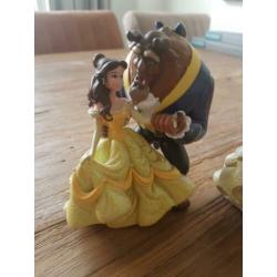 Disney glitter prinsessen beeldjes - Belle/aurora