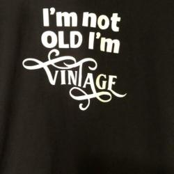 X4 Jack Parker T-shirt Zwart XL I'm Not Old I'm Vintage