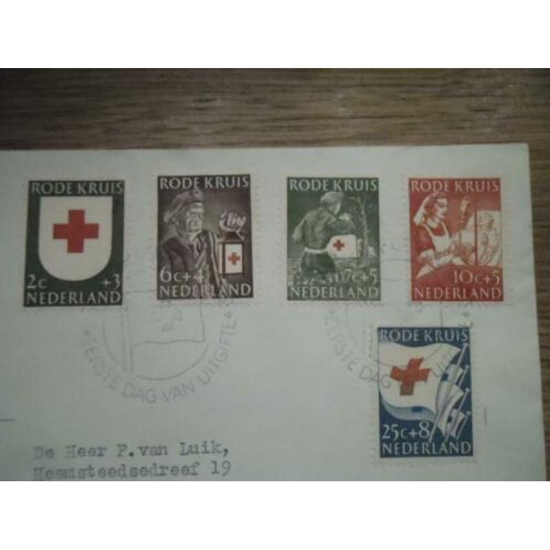Nederland. FDC E14. 1953 Rode Kruis. CW 90 euro