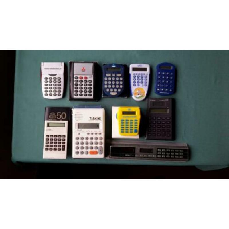 Leuke verzameling calculators 10 stuks