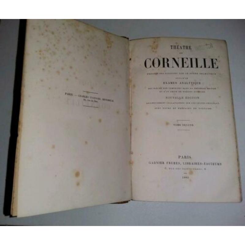 Antiek boek Corneille Theatre 2 1880