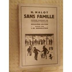 Hector Malot Sans Famille . antiek schoolboek 1927