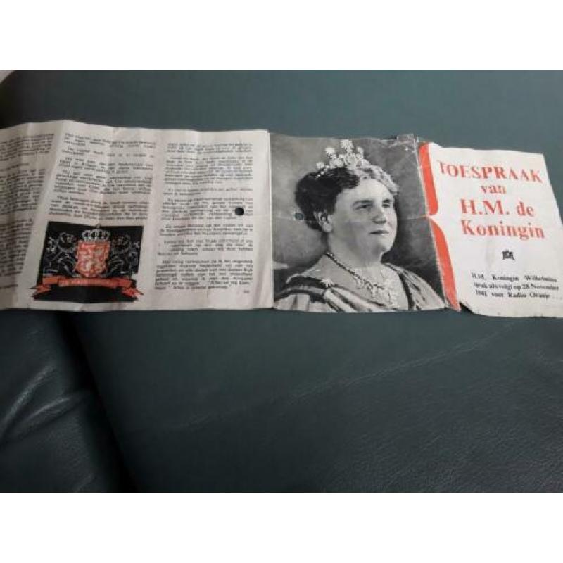 Toespraak van H.M. de Koningin Wilhelmina uit 1941 origineel