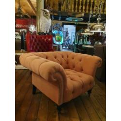 Chesterfield fauteuil oud rose €349