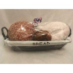 Rieten Brood Mandje met Decoratief Brood (111)