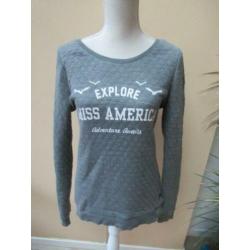 Miss America grijze sweater maat M