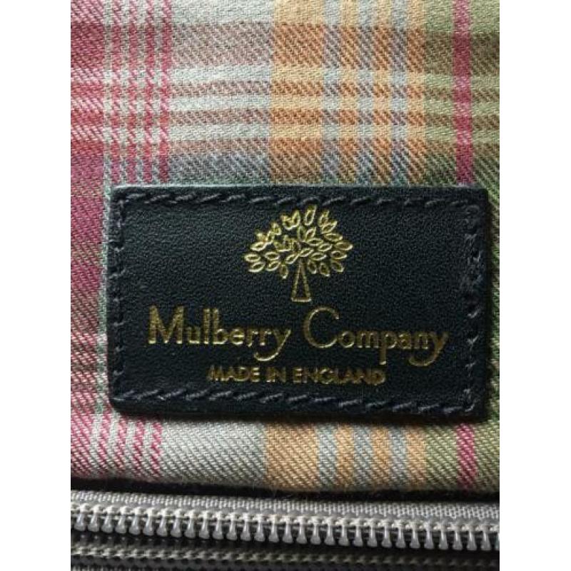 Mulberry ( bijna nieuwe) tas 28x37x6cm zwart Scotchgrainleer