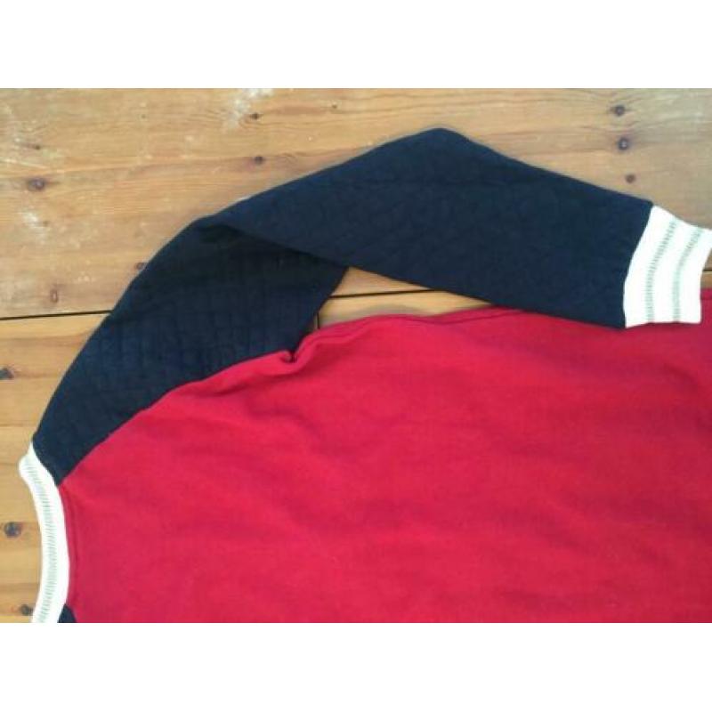 Stoer rood/zwart lang baseball vest van García Jeans!