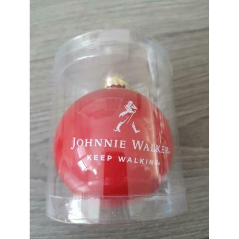 JOHNNIE WALKER rode kerstbal keep walking *nieuw* (NJ914)