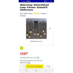 Plafondlamp NIEUW in doos van iBella Living de Luxe