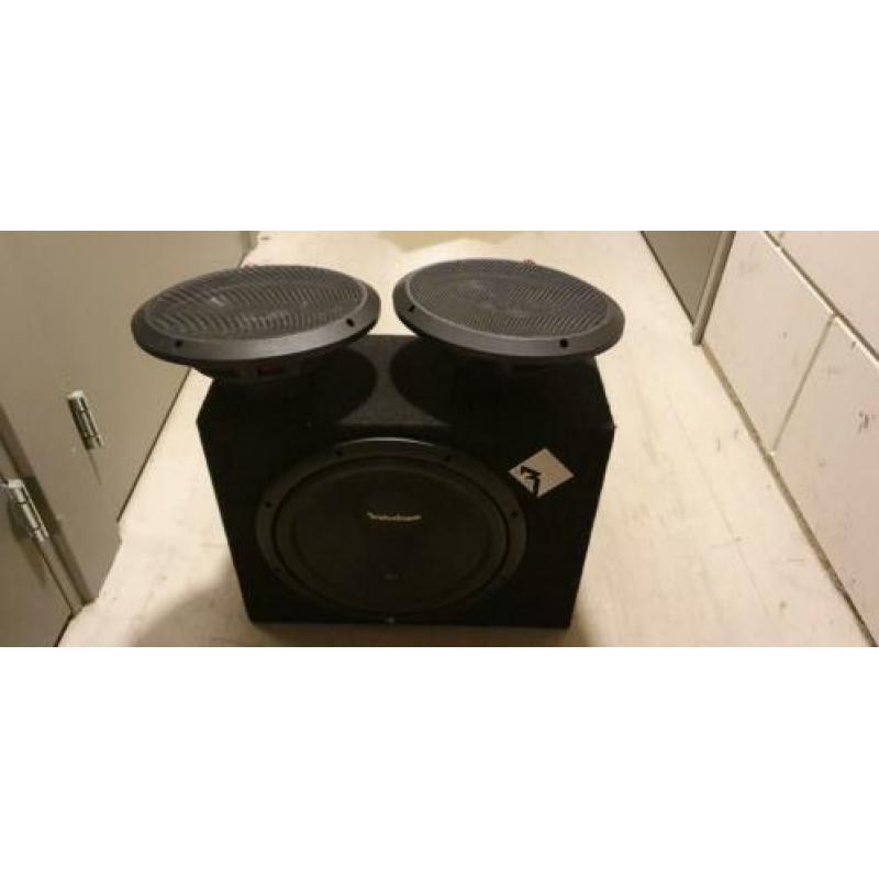 Rockfordfosgate versterker+subwoofer+speakers