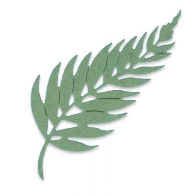 Sizzix thinlits elegant leaf. Afmeting 4.45 Cm x 10.16 Cm.