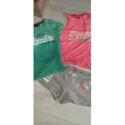 Superdry pakket shorts tops en shirts maat L XL