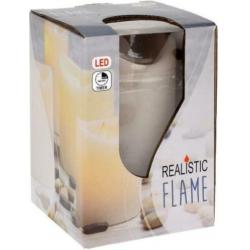 LED Kaars "realistic flame" & Timerfunctie - nieuw