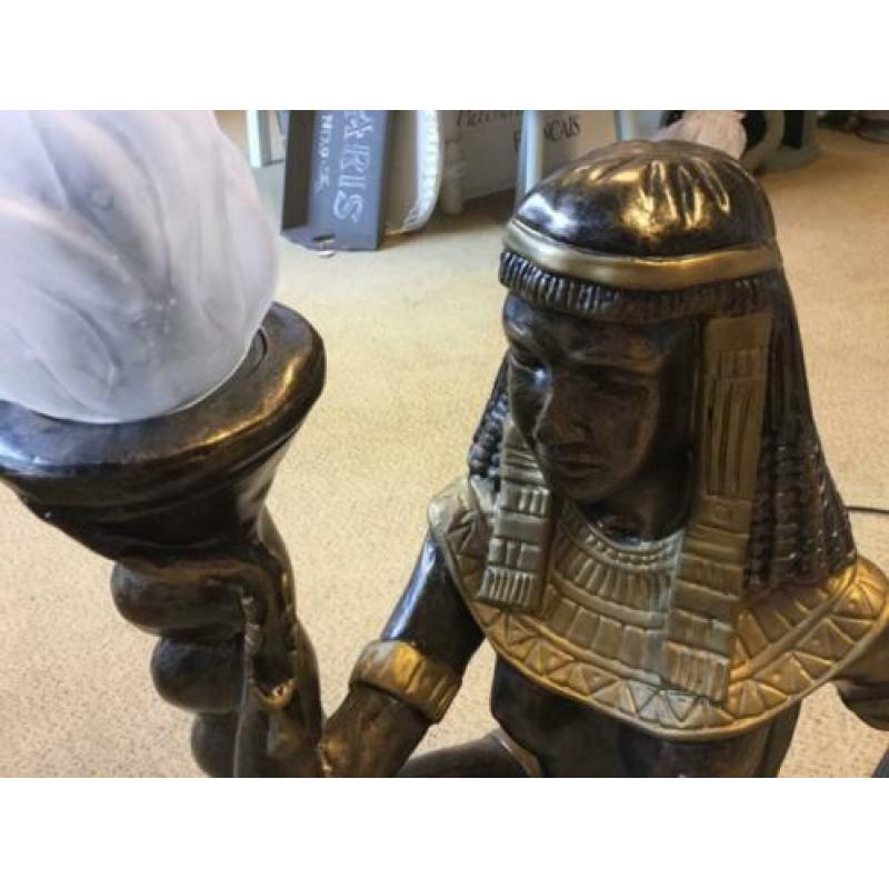 Vintage lamp met Egyptische farao