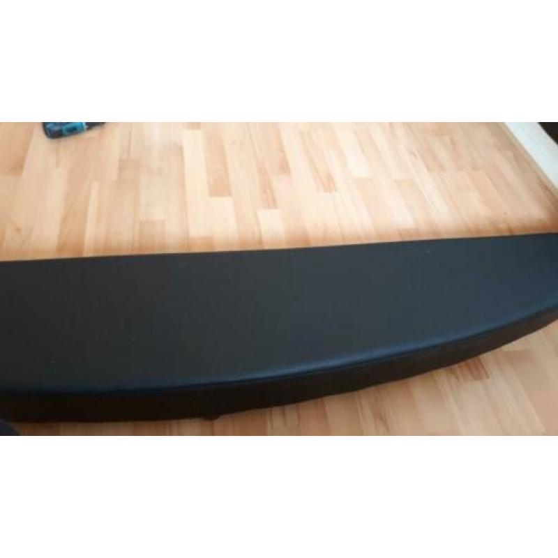 super modern zwart skai bed 180-200 cm