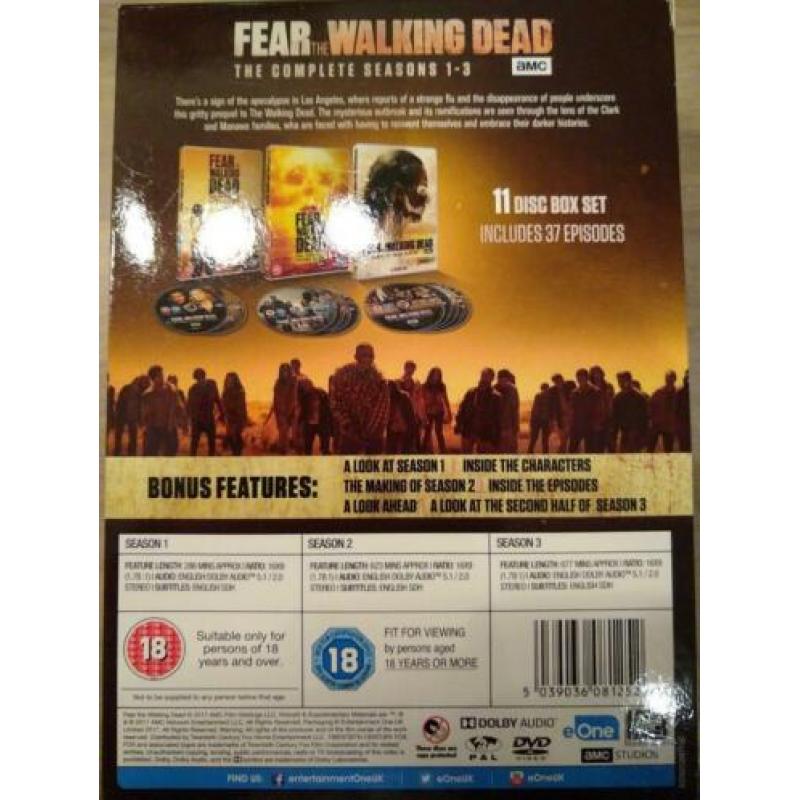Fear The Walking Dead seasens 1 tot 3
