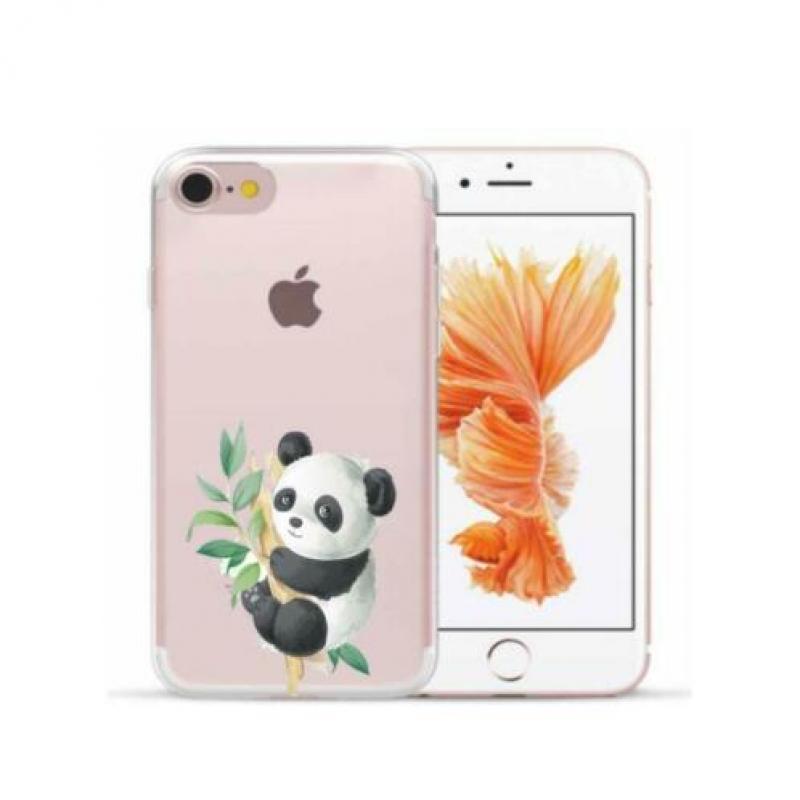 Apple Iphone modellen Transparante hoesjes met panda