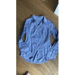 Gestreepte blouse Benetton blauw/wit, mt S
