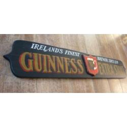 Uniek handgeschilderd pubbord/Guinness Extra Stout/mancave