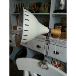 3 vintage klemlampen max 60Watt snoer 280 cm