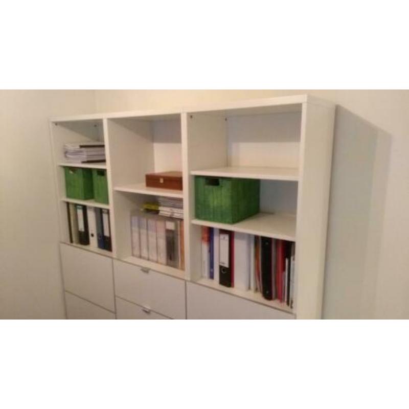 Ikea kast wandmeubel wandkast boekenkast wit