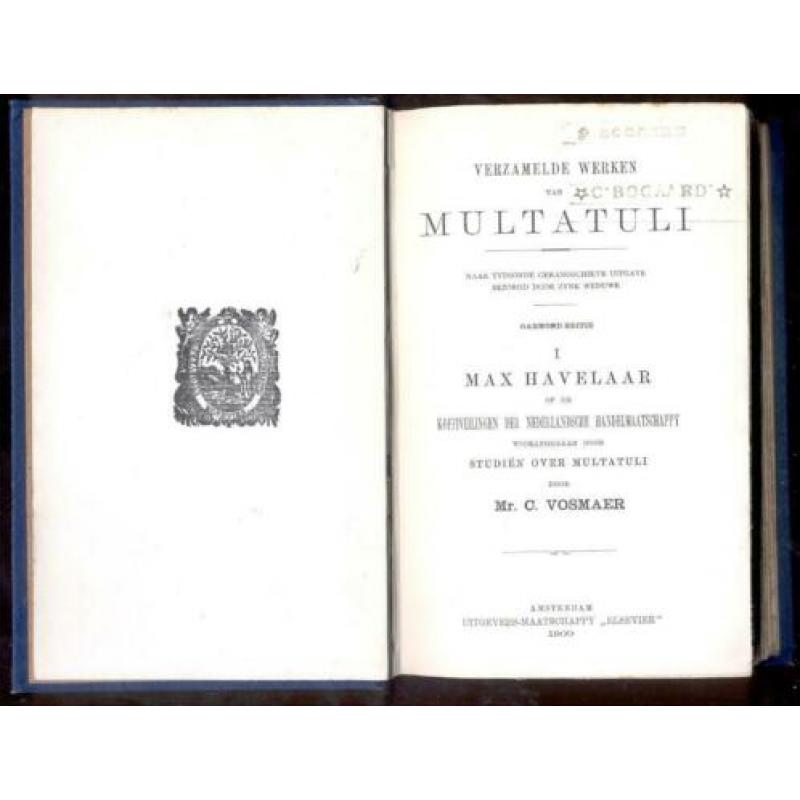 Verzamelde werken Multatuli Garmond 1900 compleet