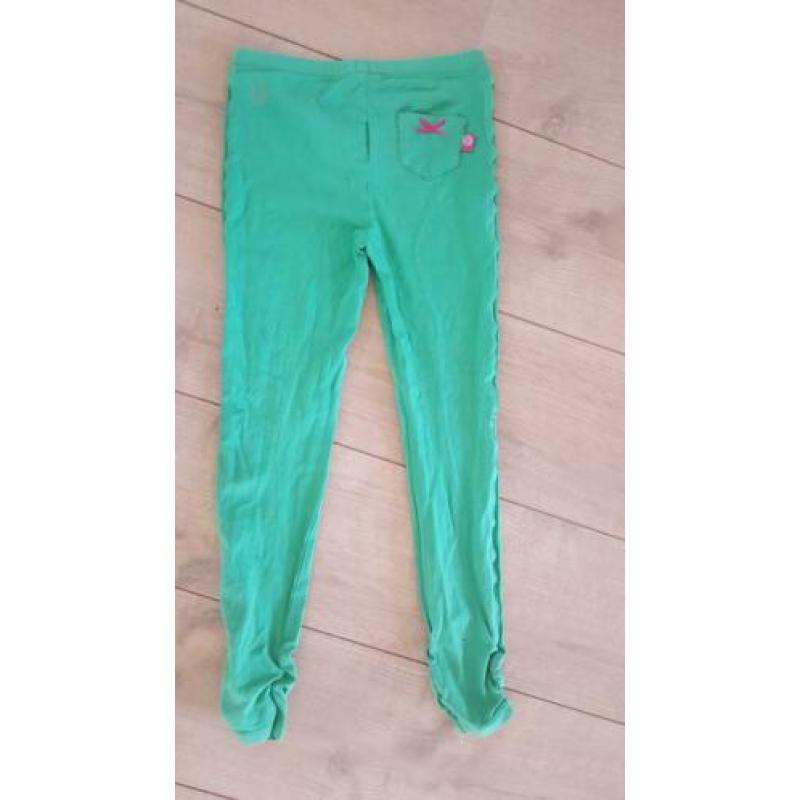 Bomba legging /broek groen mt 134/ 140 meisje