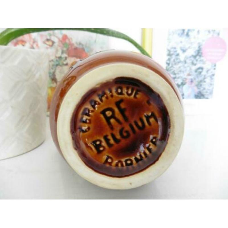 Vaas Rornier RF Belgium ceramique retro vintage bruin