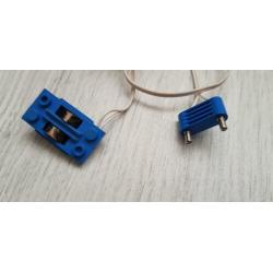 Lego trein 12 Volt blauwe rails aansluit kabel.