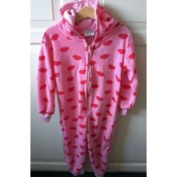 Nieuw ! Kinder onesie / pyjama roze maat 98/104