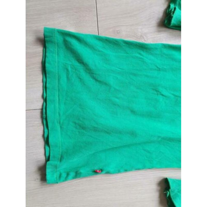 Bengh skinny jurk met strikje groen maat 92-98
