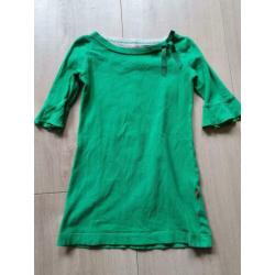 Bengh skinny jurk met strikje groen maat 92-98