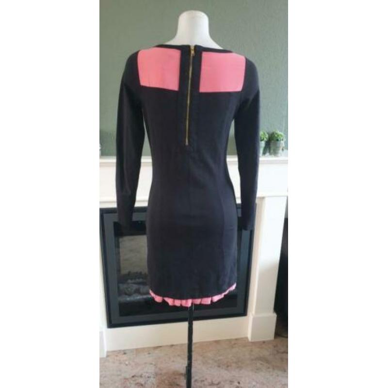 ZGAN Laundry Industry jurk zwart roze mt 1 S 36 rits