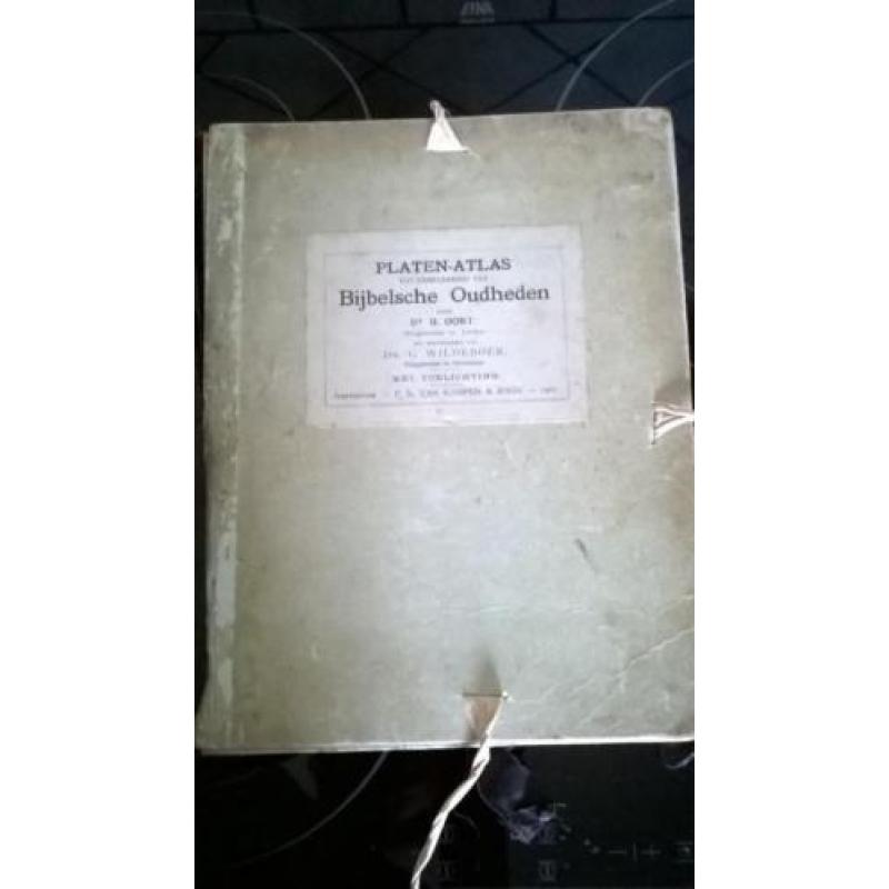Platen Atlas Bijbelsche Oudheden 1907 met Toelichting