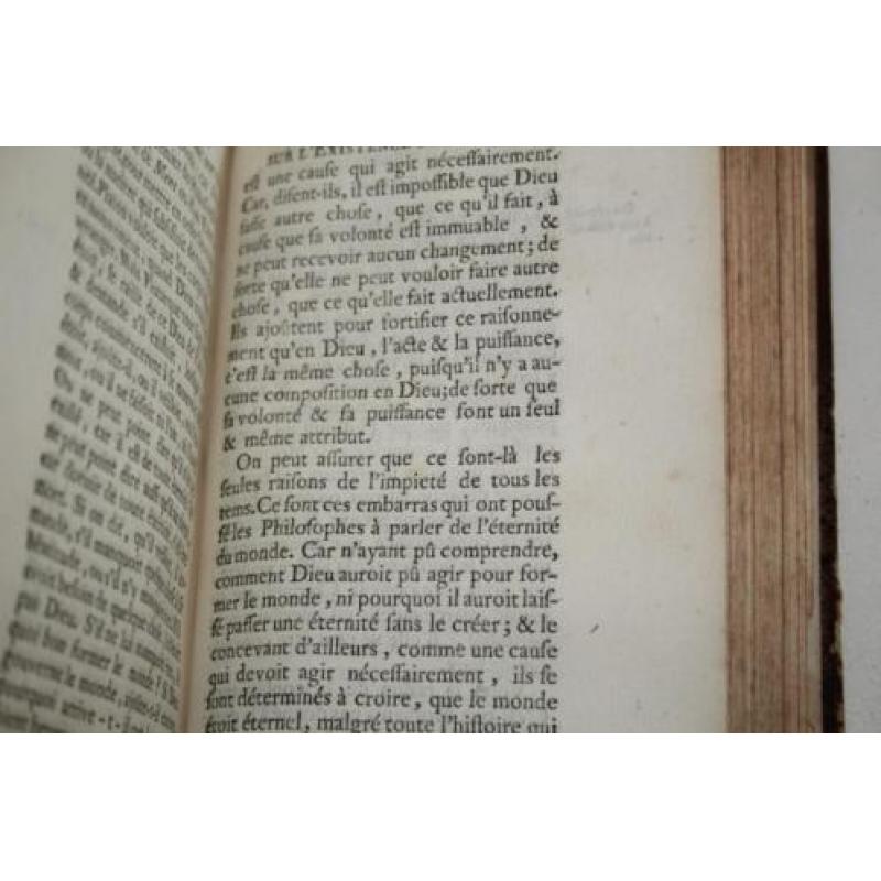 Dissertations sur l' existence de Dieu. Par M. Jaquelot 1744